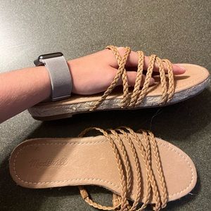 Madewell size 9 braided espadrilles, never worn